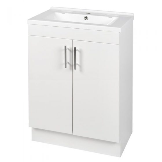 Jessica-PVC-Vanity-Unit-Bathroom-60cm-White-Glossy-Perth-Alpine-Cheap