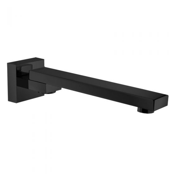 Square Swivel Bath Spout BLACK