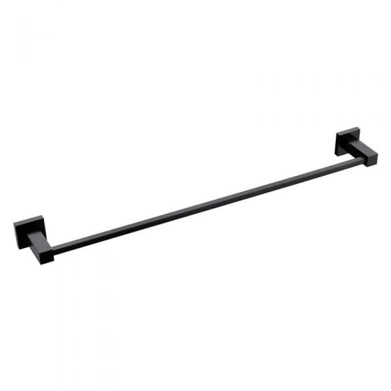 300740BK _square_single_towelrail_black