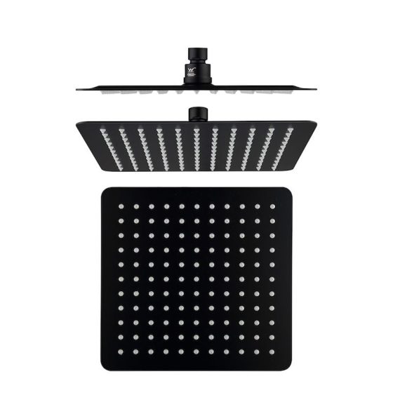 Cube Black-Slim Showerhead_100250BK