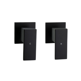 Cube 1/4 Turn Wall Assemblies Black