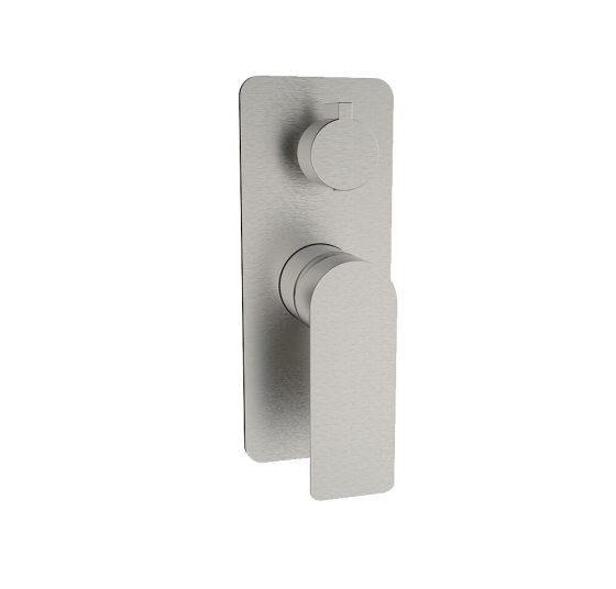 104106BN - Sky Handle & Backing Plate - BRUSHED NICKEL - Alpine