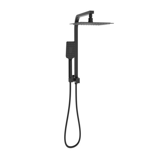 100109BK - Sky Twin Shower Square - MATTE BLACK