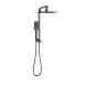 100109GM - Sky Twin Shower Square - GUN METAL