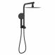 100209BK - Sky Twin Shower Round - MATT BLACK