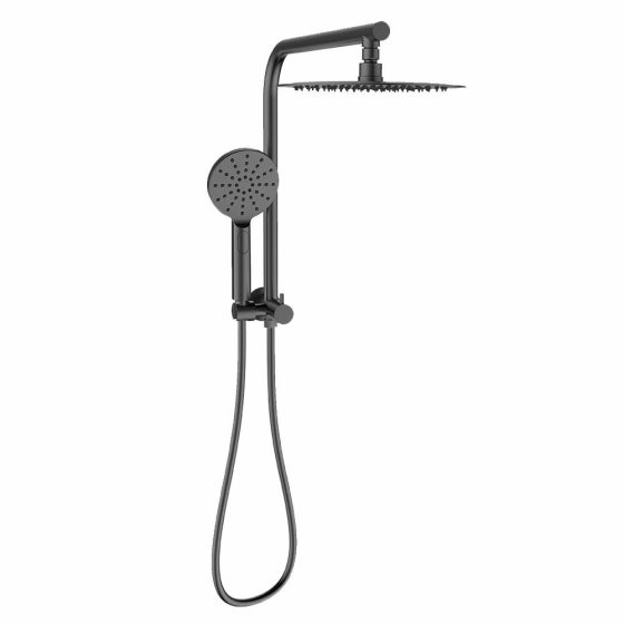 100209GM - Sky Twin Shower Round - GUN METAL